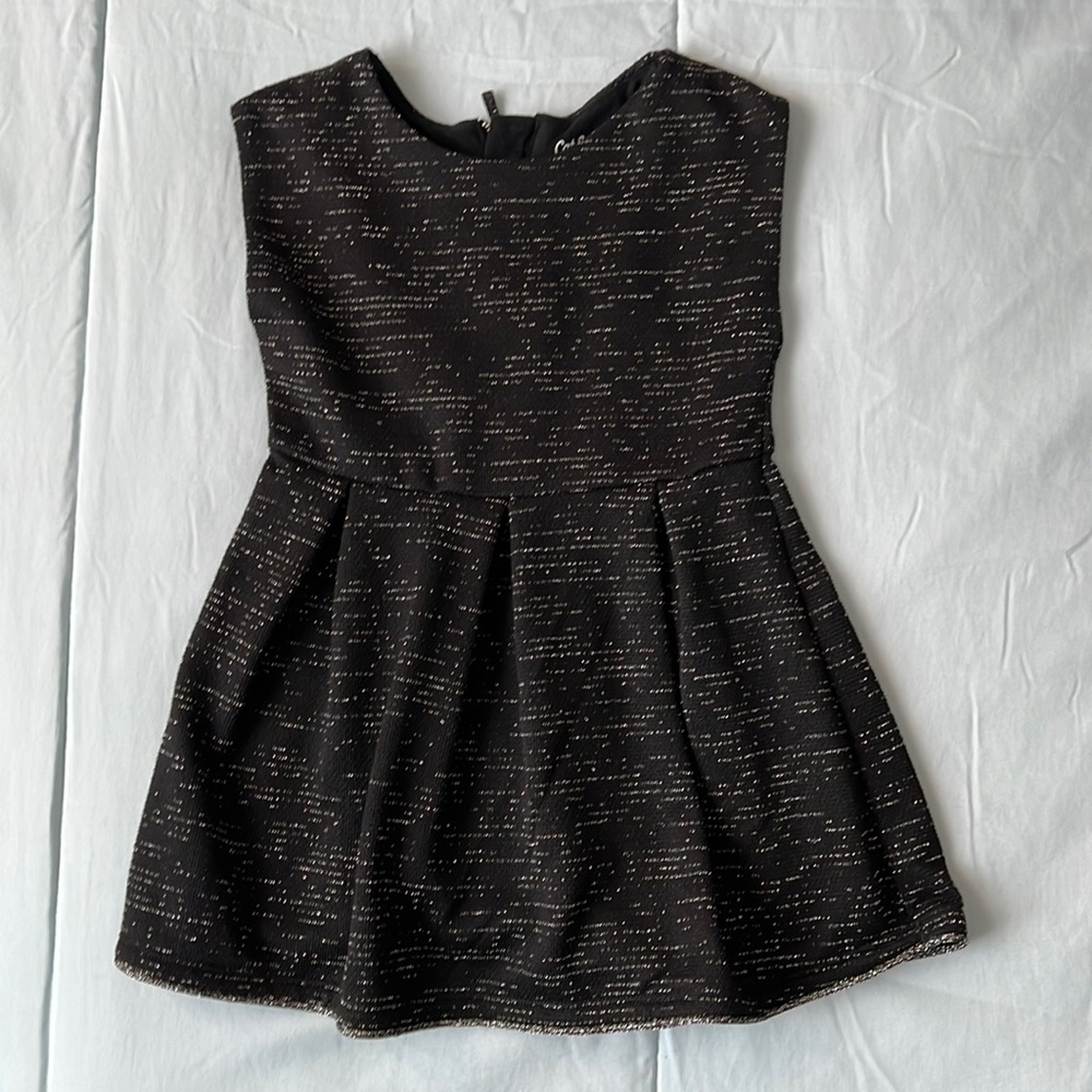 3T Girls dress blk w/ silver sticking. Worn once